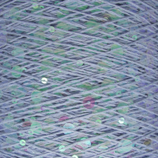 Королевские пайетки Пряжа Китай - серо-голубой прозрачный AJ069