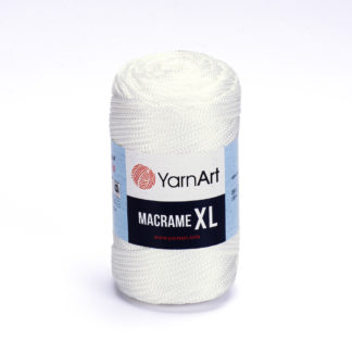 Macrame XL YarnArt - супербелый 154