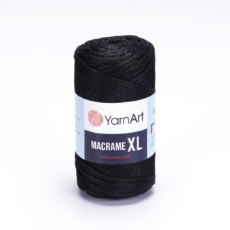 Macrame XL YarnArt - черный 148
